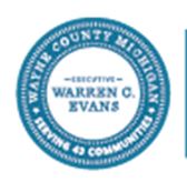 Seal of the Wayne County HEalth Department.